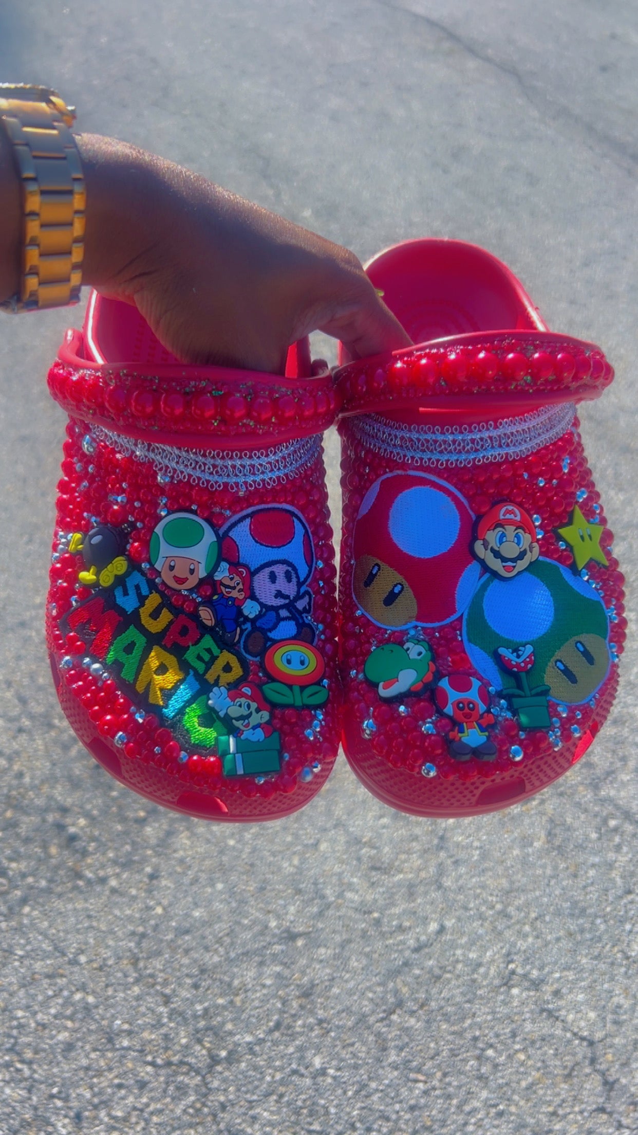 Custom Bedazzled Crocs