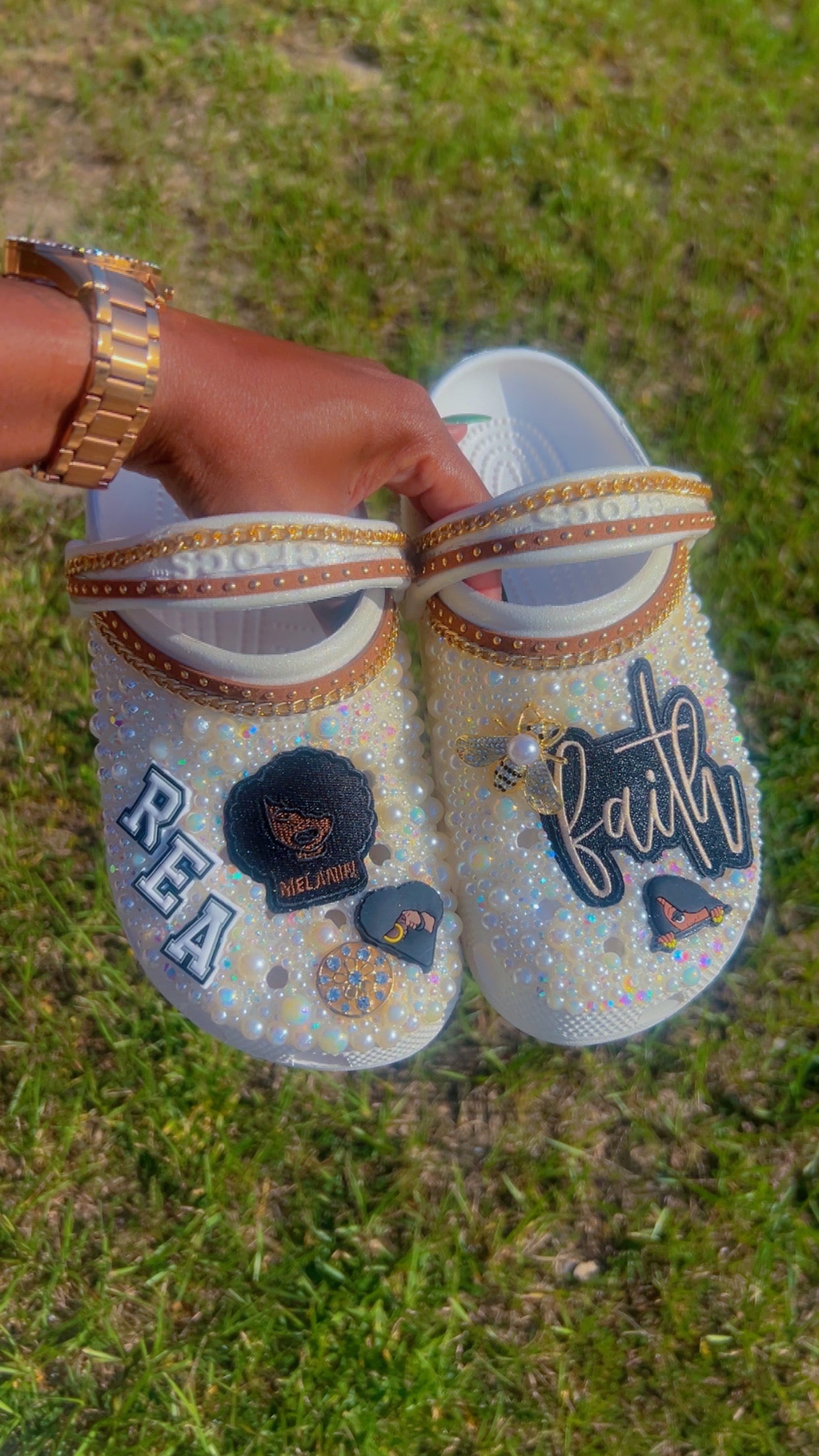Custom Bedazzled Crocs