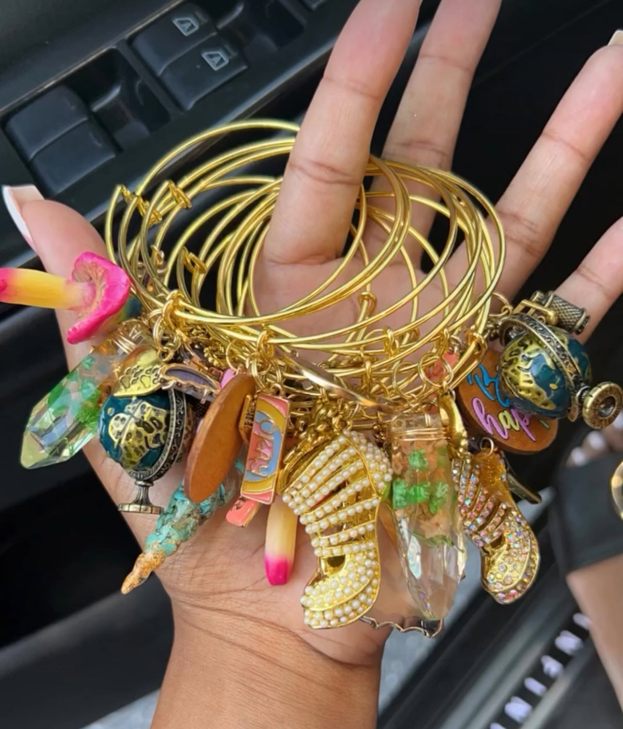 Gold Freestyle Charm Bracelets
