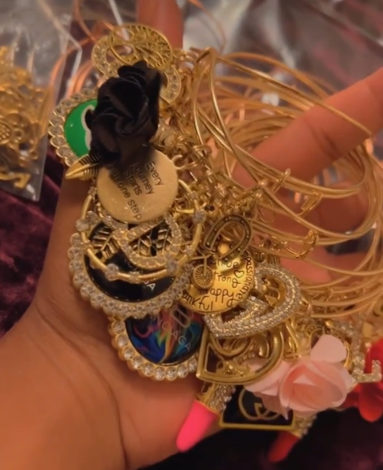 Gold Freestyle Charm Bracelets