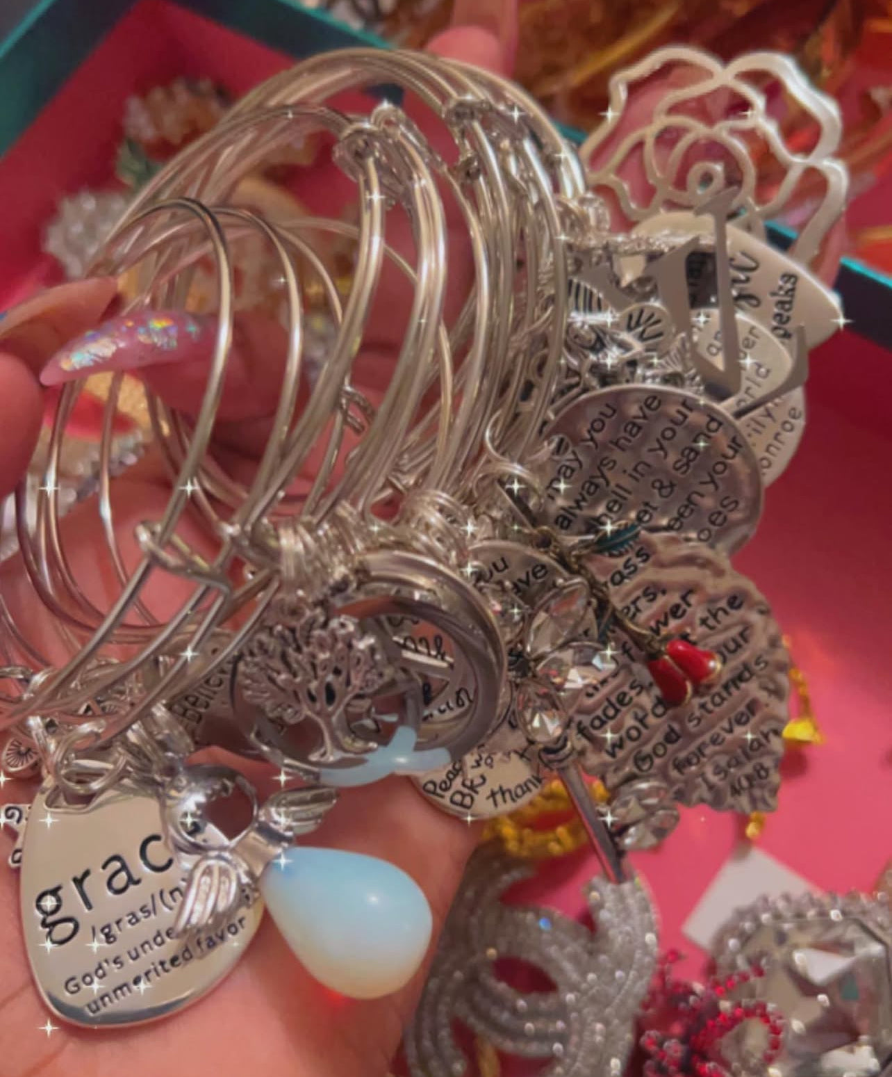 Silver Freestyle Charm Bracelets