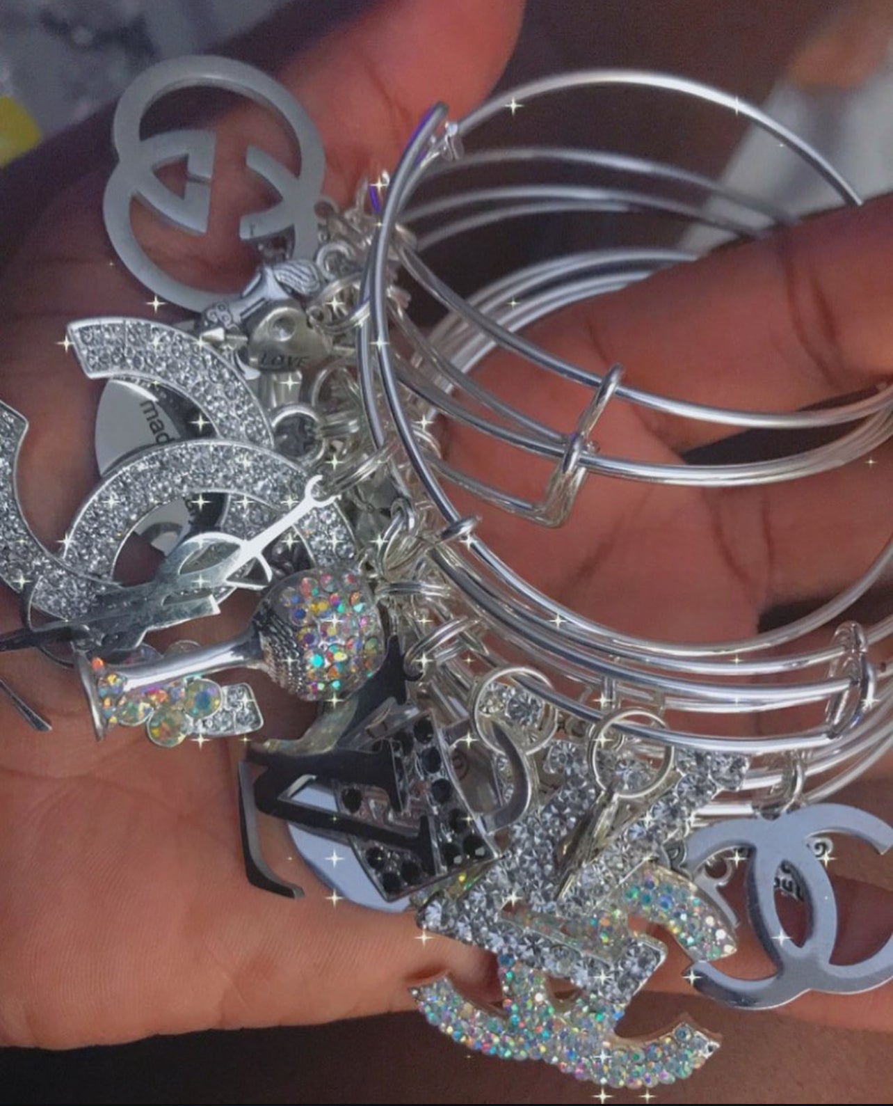 Silver Freestyle Charm Bracelets