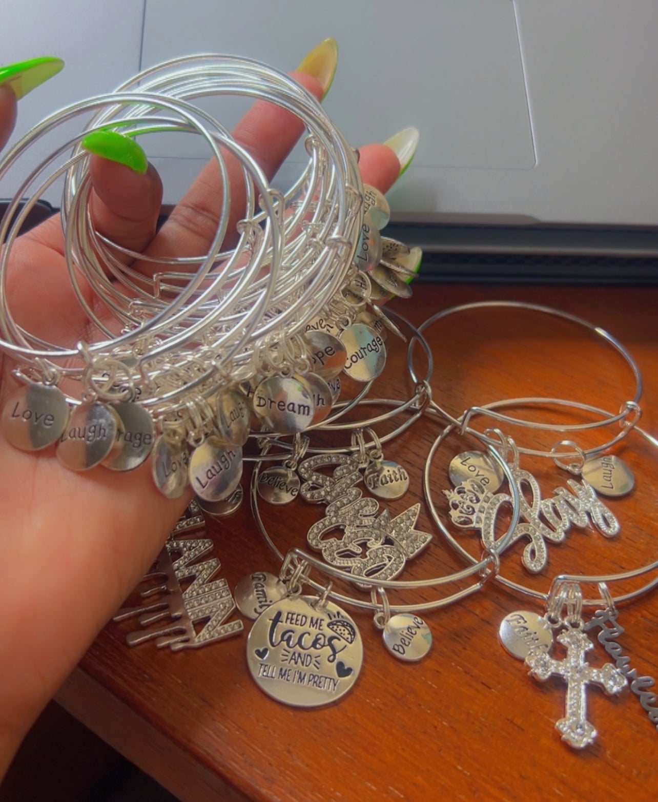 Silver Freestyle Charm Bracelets