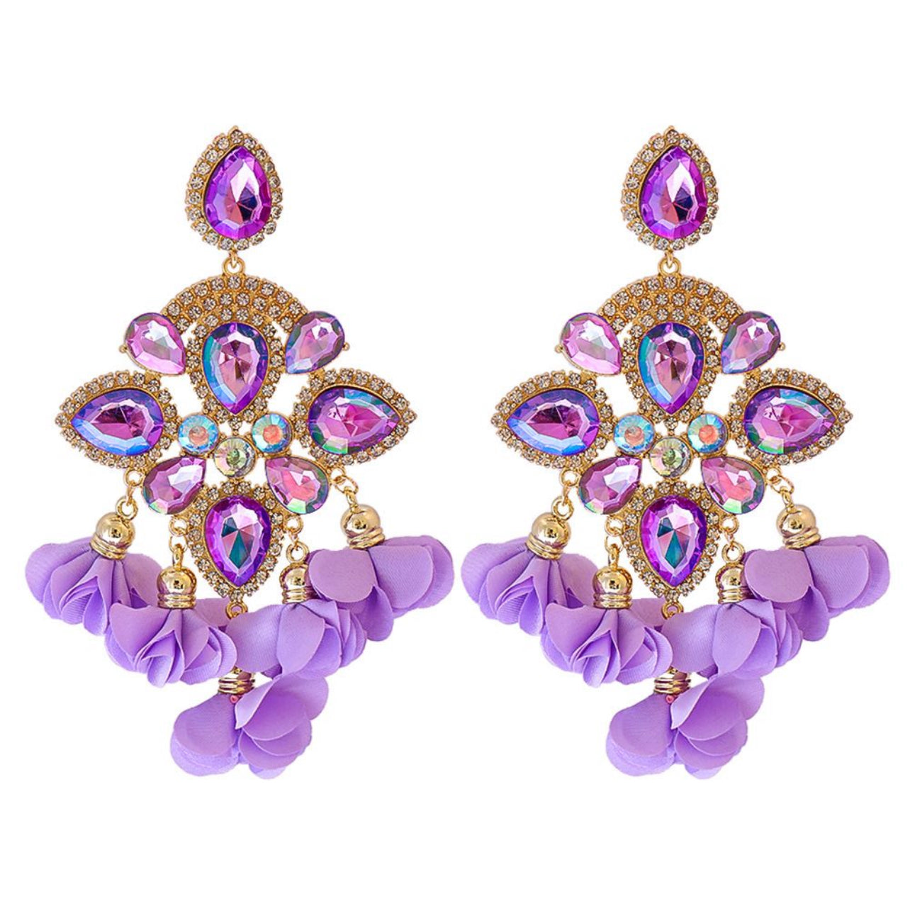 Lavender Luxe Statement Earrings