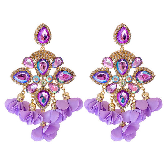 Lavender Luxe Statement Earrings