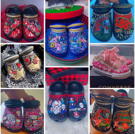Custom Bedazzled Crocs