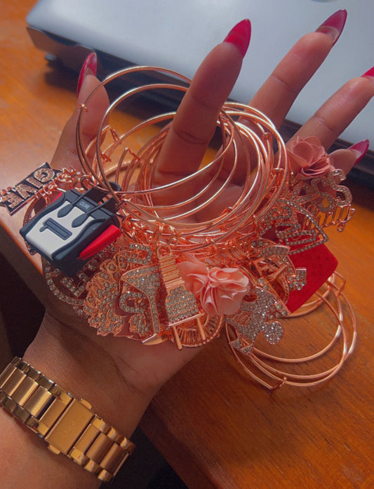 Rose Gold Freestyle Charm Bracelets