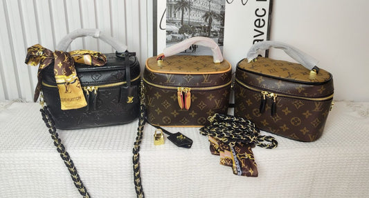 Luxe Monogram Vanity Crossbody Bag
